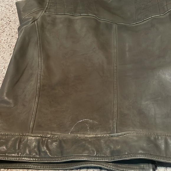 Levi's Dark Green Leather Jacket - Picture 7 of 10